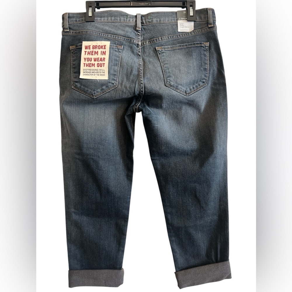 J BRAND Distressed, Cropped, Cuffed, Low Rise Jeans Size 31
